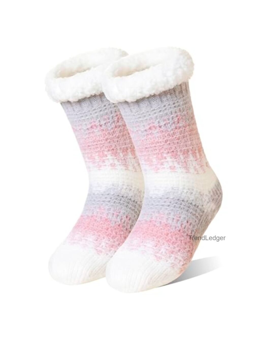 Fuzzy Slipper Socks Grips Non Slip Fleece Lined Thermal Cozy Plush